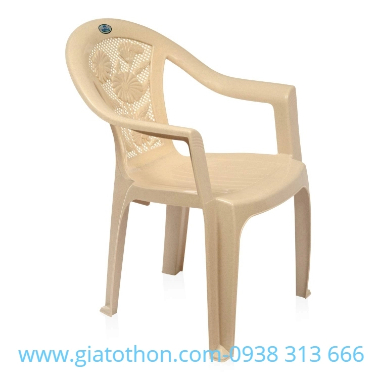 ghe nhua da cam thach be chinh hang 1 8775 - Ghế nhựa màu be 01